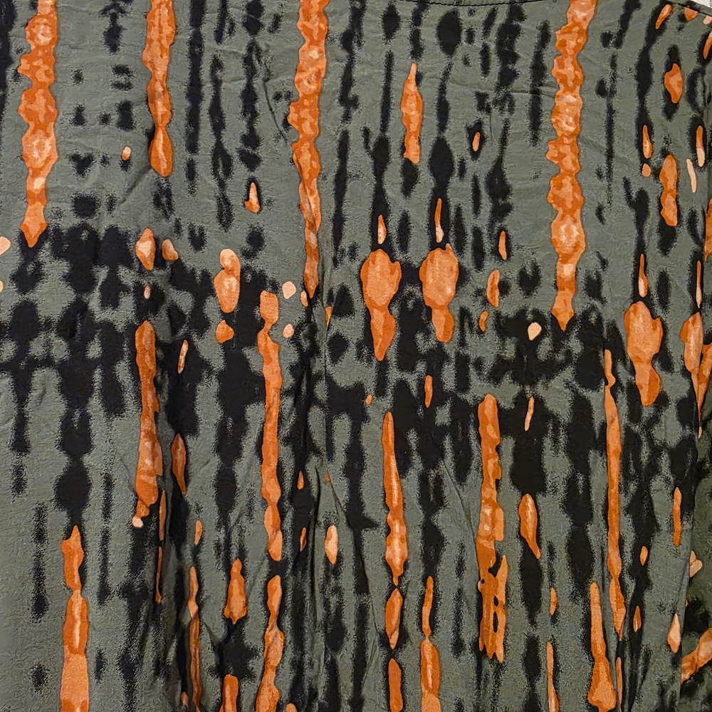 Source Unknown Green and Orange Robe - Picture 4 of 4